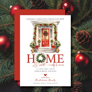 Holiday Greetings New Home Moving Announcement