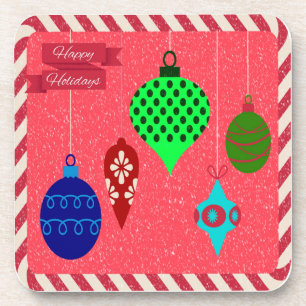 Holiday Greetings Ornaments Charming Candy Cane Coaster