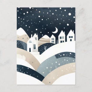 Holiday greetings postcard