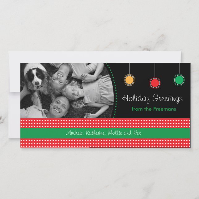 Holiday Greetings Red & Green (Front)