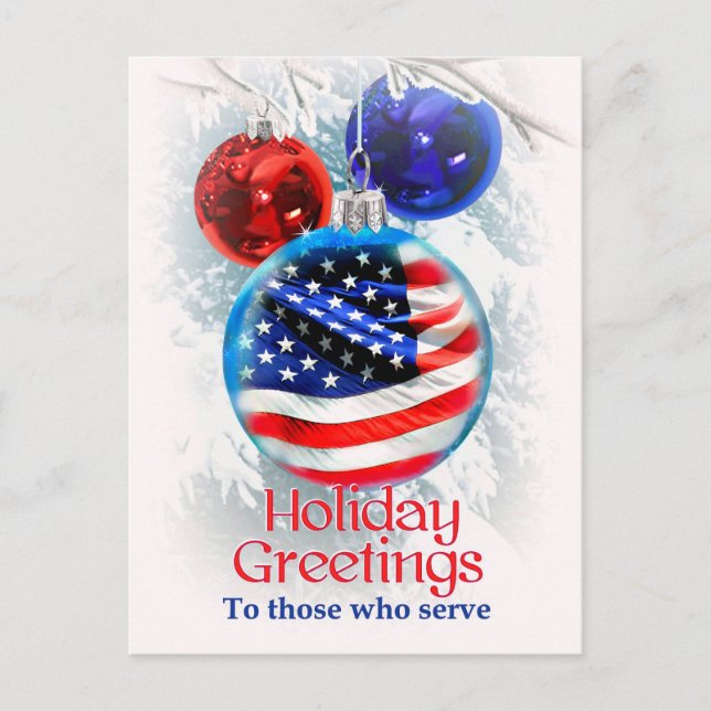 Holiday Greetings to Military Troops, Christmas (Front)