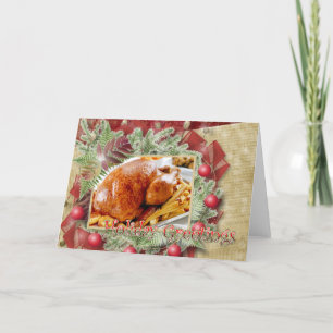 Holiday Greetings turkey Card