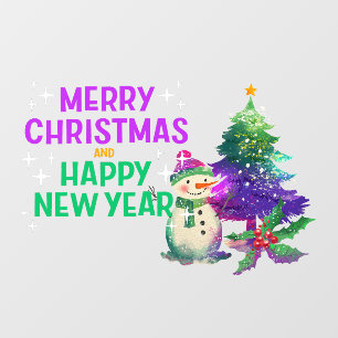 Holiday Greetings Window Cling