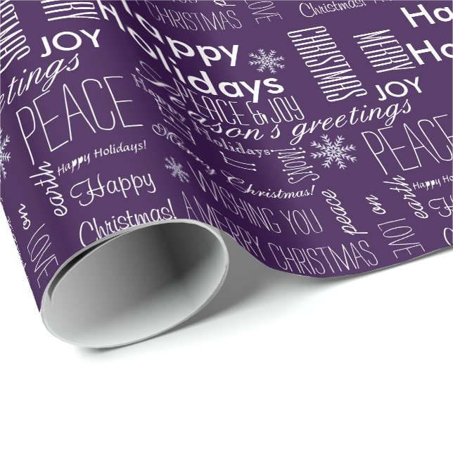 Holiday Greetings Wrapping Paper (Roll Corner)