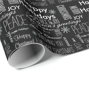 Holiday Greetings Wrapping Paper