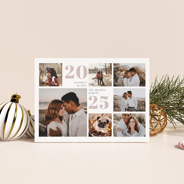 Holiday Grid | Modern Photo Collage Card (Creator Uploaded)