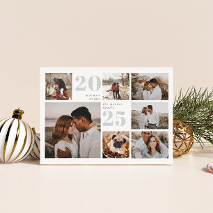 Holiday Grid   Modern Photo Collage Card