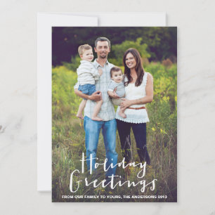 HOLIDAY HAND LETTERING HOLIDAY PHOTO CARD