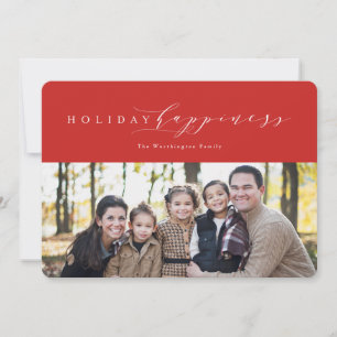 Holiday happiness Christmas photo card