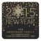 Holiday Happy New Year Snowflake Gold Confetti