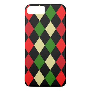 Holiday Harlequin Geometric Pattern iPhone 8 Plus/7 Plus Case
