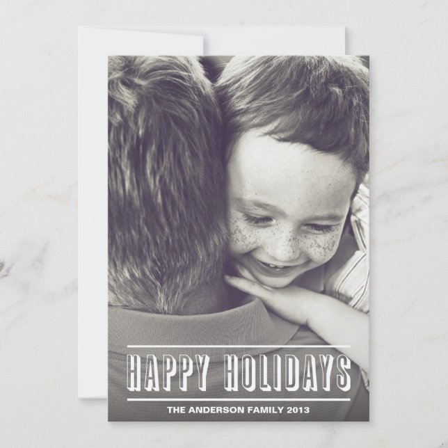 HOLIDAY HEADLINE | HOLIDAY PHOTO CARD (Front)
