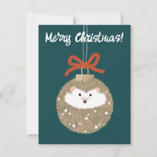 Holiday Hedgehog Card