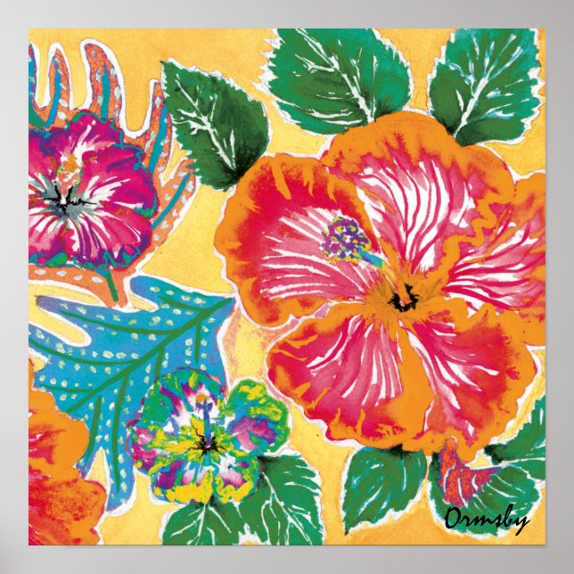 Holiday Hibiscus Citrus poster (Front)