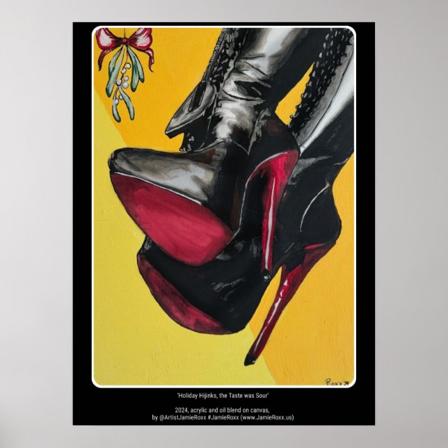 'Holiday Hijinks, the Taste was Sour' Painting on  Poster (Front)