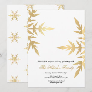 Holiday Holly Christmas Party  Card