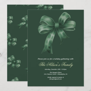 Holiday Holly Christmas Party  Card