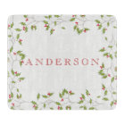 Holiday Holly Editable Cutting Board