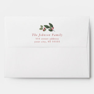 Holiday Holly Envelope