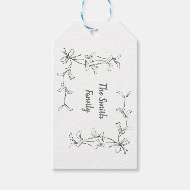 Holiday Holly Gift Tags (Front)