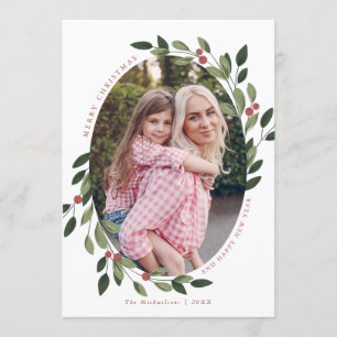 Holiday Holly Photo Card