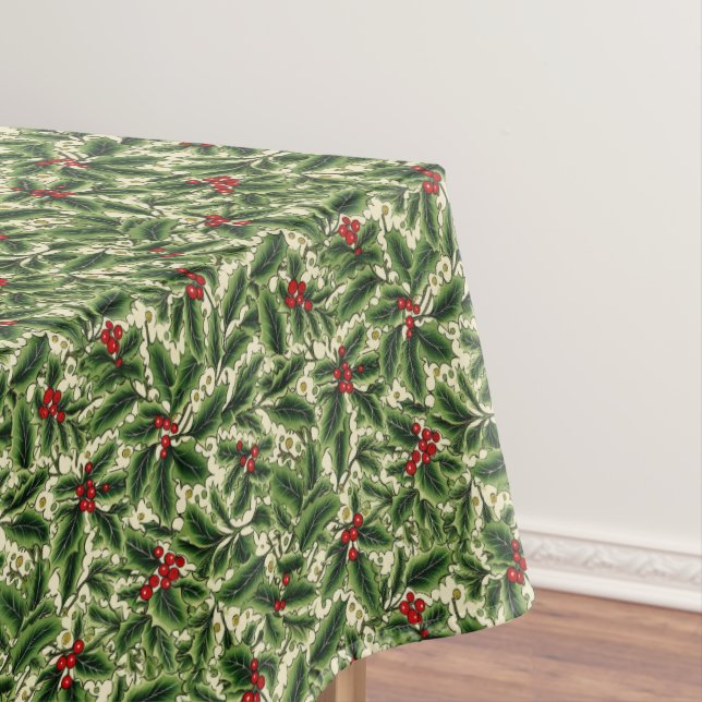 Holiday Holly Tablecloth (In Situ)