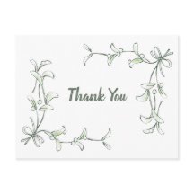 Holiday Holly Thank You Cards