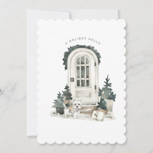 Holiday Home   White Door Card