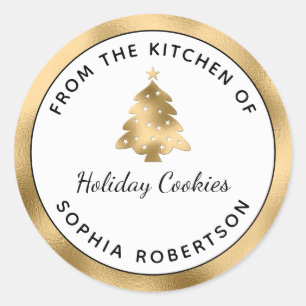 Holiday Homemade Gold From the Kitchen of Classic Round Sticker