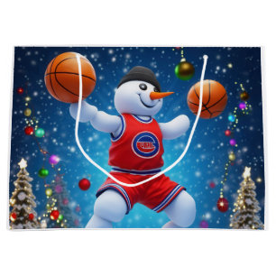Holiday Hoops Large Gift Bag