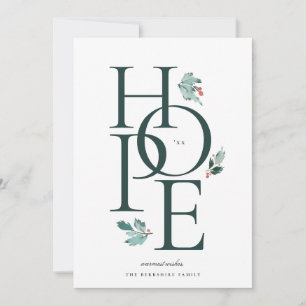 Holiday Hope Modern Botanical Berry