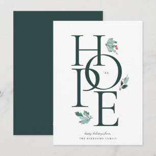 Holiday Hope Modern Botanical Berry