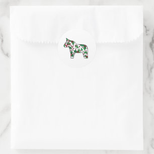 Holiday Horse # 3 Classic Round Sticker