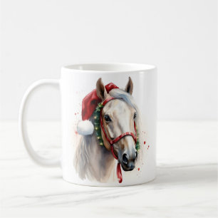 Holiday horse Christmas coffee mug
