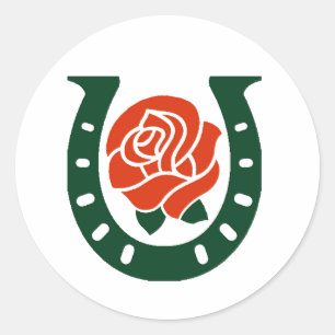 Holiday horseshoe sticker