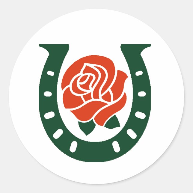 Holiday horseshoe sticker (Front)