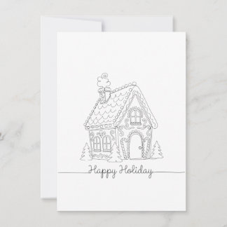 Holiday house card