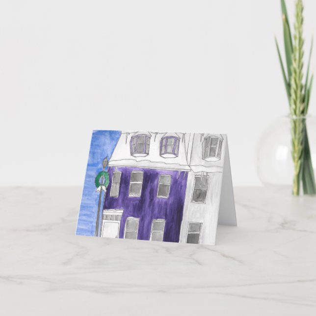 Holiday House with Wreath  (Front)