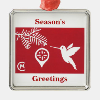Holiday Hummingbird Deluxe Metal Tree Decoration