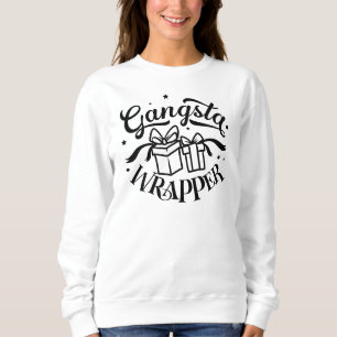Holiday Humour Gift Wrap Christmas Party Sweatshir Sweatshirt