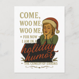 Holiday Humour - Shakespeare quote  Postcard