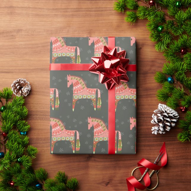 Holiday Hygge Horse Wrapping Paper (Holiday Gift)