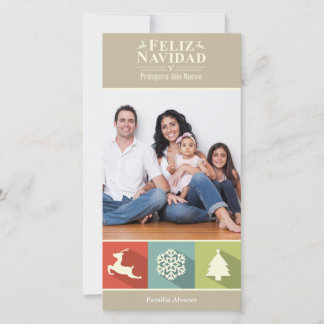 Holiday Icons Feliz Navidad (Beige)