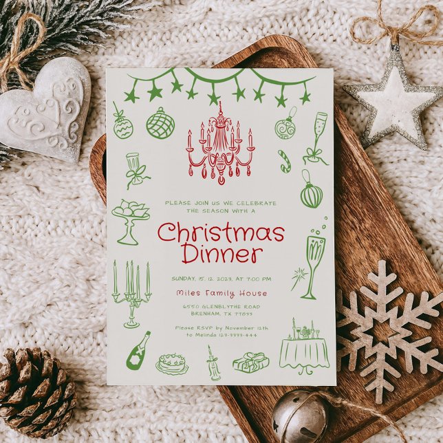 Holiday Illustrations Work Party Invites (Creator Uploaded)