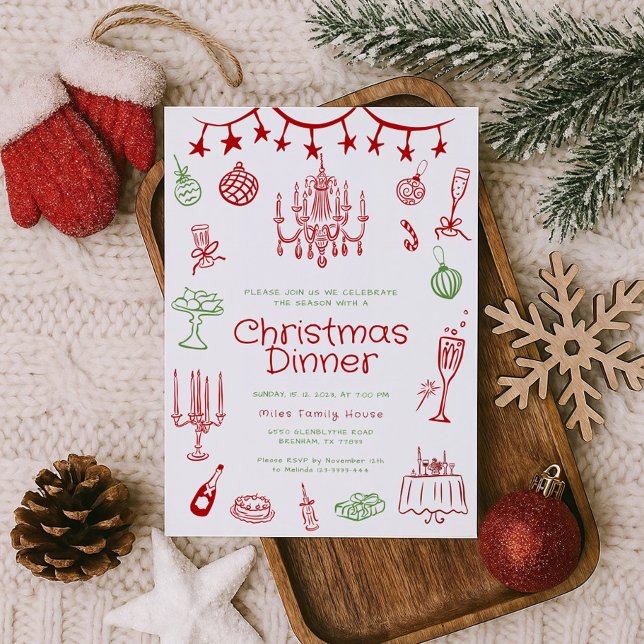 Holiday Illustrations Work Party Invites (Creator Uploaded)