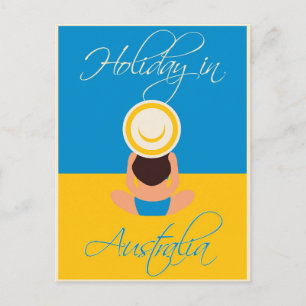 Holiday In Australia Modern Beach Travel Postcard