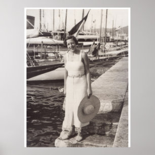 Holiday in Cannes, 1930s Poster