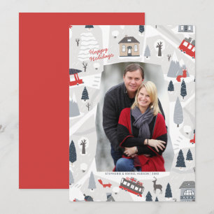 Holiday in the City Christmas Photo Card