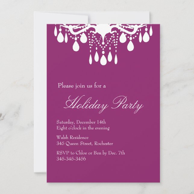 Holiday Invitation Grand Ballroom (red) (Front)