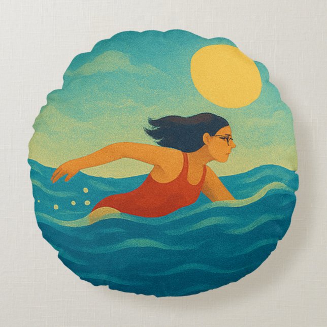 Holiday is round cushion (Front)